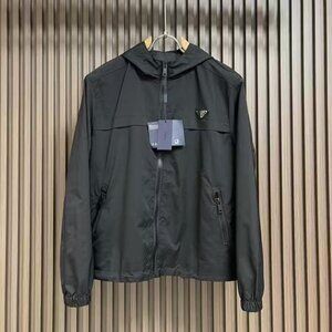 Prada Black Hooded Jacket
